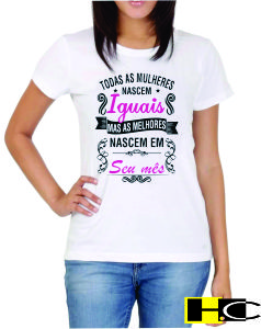 Camisetas femininas personalizadas Camisetas femininas personalizadas